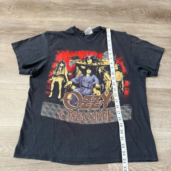 Vintage 80s Ozzy Osbourne T-Shirt 1988 No Rest For The Wicked Tour Size L BOXY